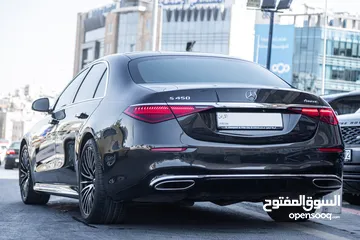  4 Mercedes S450 2022 Amg kit Mild hybrid 4matic    السيارة وارد الشركة و قطعت مسافة 64,000 كيلو