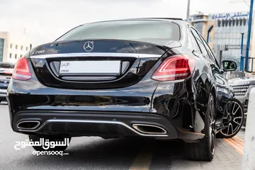  19 Mercedes C200 2019 Mild hybrid Amg kit   السيارة وارد الشركة و قطعت مسافة 60,000 كم فقط