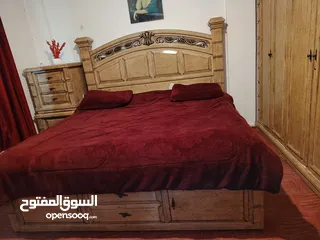  6 غرفة نوم خشب ثقيل وارد السعودية بحالة ممتازه
