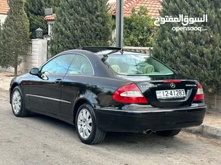  2 مرسيدس CLK 200 موديل 2008 كوبيه لون اسود فحص كامل فل إضافات أعلى صنف مع فتحه وارد وكاله صيانه كامله