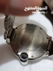  6 ساعة GALLERY أنيقة (تصميم كارتييه المميز) - زجاج ياقوت Sapphire