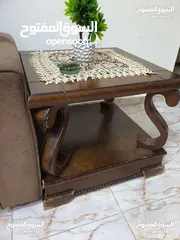  2 طاولات خشب مع طاولات درج هدية