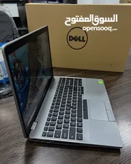  6 Dell core i7 جيل عاشر كرتين شاشة وبحجم 15.6  رام 16 - تخزين 512 لون سلفر مميز مواصفات نارية وسعر حرق