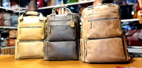  11 Handmade leather backpacks حقائب الظهر الجلدية المصنوعة يدويا