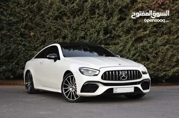  1 Mercedes E200 Coupe 2021 Amg kit Night   بسعر منافس وقابل للبدل فحص كامل 7 جيد