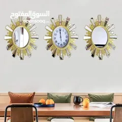  1 ساعة جدارية 3قطع