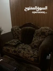  2 طقم كنب بني