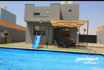  5 سبع شاليهات ( دوبلكس مع مسبح مفروشين ) للبيع في منطقة الشونة الجنوبية بعلى بعد 700 من الجسر