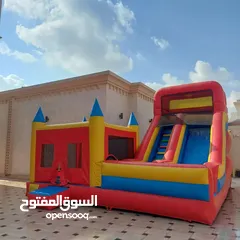  24 نطاطيات العاب اطفال في قطر  زحلاقية مع ارتفاع 8 متر  نطاطيات مع زحلاقيه ارتفاع 10 متر بركة السباحة