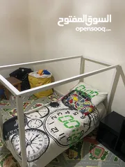  4 سرير أطفال لون ابيض ايكيا