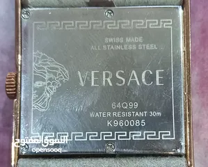  2 ساعه  VERSACE سويسري  ستاتي مستعمله للبيع لون بني