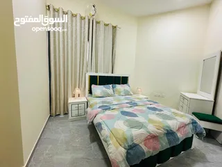  8 F3 / قرب دوار السفينة غرفة وصالة للايجار الشهري الشامل - مفروشة فرش جديد - 2 بلكونة  - شامل الفواتير