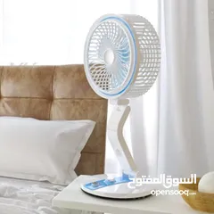  2 مروحة مكتبية . مروحة قابلة للطي والشحن