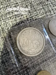  16 عملات فضيه أوزان مختلفه وعملات قديمه وورقيه silver coin 1 oz and 10 oz