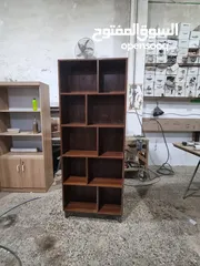  10 خزانة الكتب متوفر بعدة موديلات وألوان توصيل وتركيب مجاني داخل عمان ارتفاع مترين عرض 80سم عمق 30سم