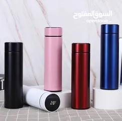  1 مج حراري ديجيتال حافظه قهوه حراريه مع شاشه تظهر درجه الحراره