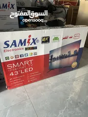 2 شاشه سامكس 43 بوصه سمارت QLED سعر حرق