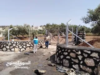 6 استصلاح اراضي زراعيه بناء سناسل حجريه سلاسل حجريه تشييك اراضي تشييك مزارع تنسيق حدائق وبناء