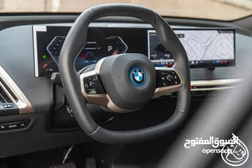  17 BMW IX40 xDrive 2024  عداد صفر، وارد و كفالة الشركة   كهربائية بالكامل  Full electric