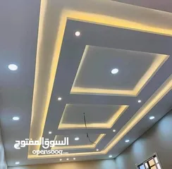  3 مهندسة شام للتصميم الداخلي جبس بورد بليط بلاط سراميك بديل خشب بديل رخام جبصين عربي قصير شلالات