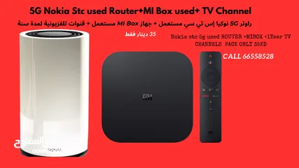  3 5G Router+Mi Box +Tv Channels  1 Year Pack