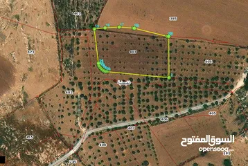  1 مادبا الفيصلية القويجية قطعة ارض زراعية مميزة بمنطقة هادئة ومرتفعة غرب دوار الطياره بمساحة 3400 م