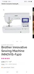  1 rarely used Brother innovis f420 best sewing machine INNOV-IS F420 BROTHER