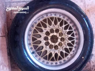  17 جنط  bbs  الماني اصلي .15 بحالة جيدة جدا . 5 براغي محير .... مع كوشوك نظيف
