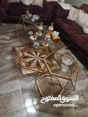  1 طقم طربيزان شبه جديد