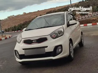  1 كيا بيكانتو 2015 جير عادي بحاله ممتازه جدا جدا