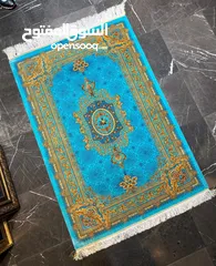  1 سجادة حريرية إيرانية يدوية فاخرة – صناعة  قم  الأصلية