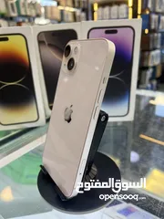  4 لون زهري مميزIphone 13 128 gb مستعمل بحالة الجديد