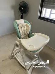  1 كرسي أطفال لون أزرق سماوي pouch بسعر مناسب للجميع