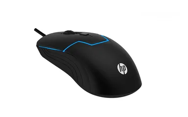  4 ماوس كمبيوتر نوع HP اصلي HP M100 Wired Gaming Optical Mouse Black