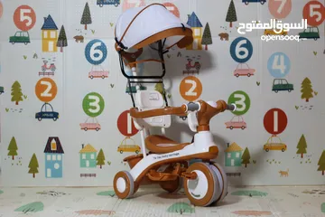  2 دلّل طفلك بدراجة ثلاثية العجلات بتصميم ذكي تجمع بين المتعة والأمان ، للأطفال من عمر 1 إلى 5 سنوات