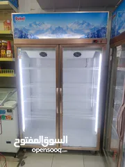  2 ثلاجة عرض وفريزر بطح