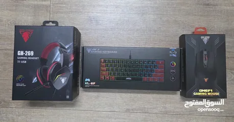  1 متوفر بكج جيمنج  3 قطع ماوس + كيبورد + سماعة  متوفر سعر خاص الاتجار جملة