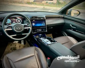  13 هونداي توسان/2022 فل الفل بدون فتحة سقف  2x4 ///240Hp بنزين + كهرباء  ( Haybrid) 1600cc
