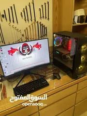  3 كمبيوتر gaming + شاشة 144 هرتز+ ماوس لوجتك + كيبورد ماكانيكال فانتك