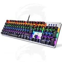  10 keyboard hp Mechanical Gaming GK100 كيبورد كمينكل من اتش بي مضيئ ملون RGB Light