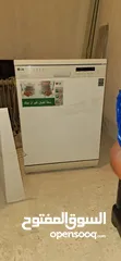  1 غسالة صحون ال جي ابيض