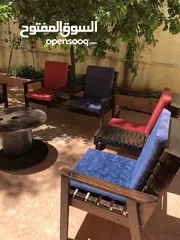  6 مقاعد حديقه بحالة الجديد