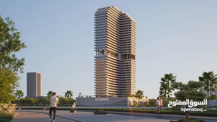  1 طرح مشروع جديد في دبي أقساط 8 سنوات مع مسبح خاص إطلالة على برج