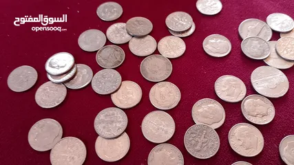  4 عملات أوربي +ربع دولار امريكي