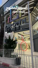  2 محل للايجار / الكراون مول شارع وداد ناصر الدين 27 متر على الشارع تقريبا