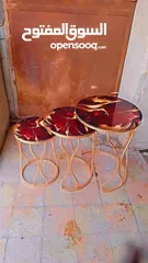  8 ,طاولات معدن بلور طباعه