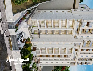  3 شقة 124مترفي عين مصباح مقابل جامعة القدس المفتوحة مكونة من غرفتين نوم وحمامين وصالون ومطبخ وبلكونتين