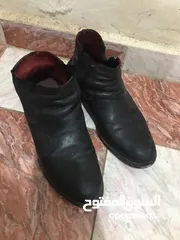  1 حذائين جلد طبيعي