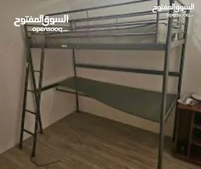  1 سرير شبابي طابقين علوي سرير وسفلي مكتب ايكيا