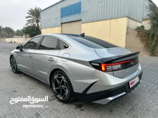  3 Hyundai Sonata 2024 -Premium Full Option Silver - GCC Specs -Maintain with Dealer First Motor